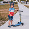 Kids Kick Scooters for Toddlers Boys Girls Ages 2-5 Years Old, Adjustable Height, Extra Wide Deck, Light Up Wheels, Easy to Learn, 3 Wheels Scooters, Blue