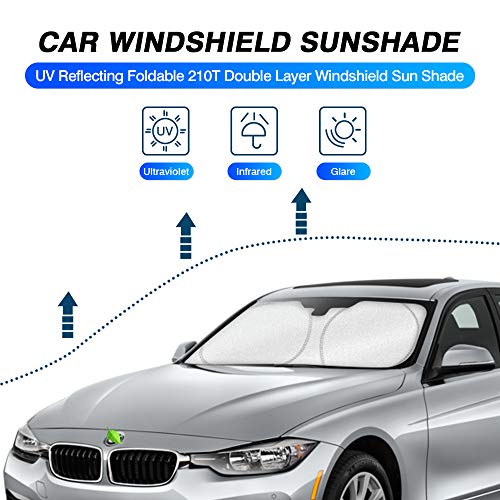 KUST Custom Fit Windshield Sun Shade for 2013-2018 BMW 3 Series/F30/F31/F80/M3 Accessories Sunshade Foldable Sun Visor Protector Blocks UV Rays Keep Your Car Cooler