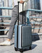 NINETYGO Carry on Luggage with Front Compartment, Airline Approved, 20-Inch Suitcases with Wheels for Trips, Men, Women, 22 X 14 X 9 Inches (Plein Air Blue)