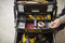 STANLEY FATMAX Cantilever Rolling Toolbox Trolley, 4 Level Workstation with Portable Tote Tray for Tools and Small Parts, 1-94-210