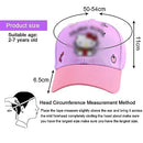 Tomicy Hat Baseball Cap Summer Hat One Size Pink Cap Kids Caps Sport Kids Summer Hat School Girl Adjustable Baseball for Ages 2-7（50-54cm）, Pink