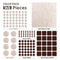 Baytion Felt Furniture Pads, 145 Pcs Furniture Pads Self Adhesive,Cutable Felt Pads Scratch Resistant Hardwood Floor Protectors for Furniture Feet and Chair Legs,Furniture Felt Pads Brown and Beige