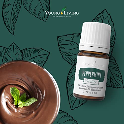 Young Living Vitality Peppermint Essential Oil 5ml by Essential Oil 100% Pure Therapeutic Grade