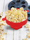 2Pcs The Original Microwave Popcorn Popper, Silicone Popcorn Maker, Collapsible Microwavable Bowl - Hot Air Popper - No Oil Required (red)