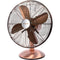 Heller 30cm Desk/Floor Oscillating Fan/Tilt/Air Cooling/Cooler/Metal/Copper