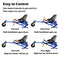 Hoverboard seat attachment, hoverboard go kart for adults & kids, accessories to transform hoverboard into go cart, hover carts for self balancing scooter with off-road tire and shock absorber, blue