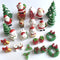 27 Pieces Christmas Resin Miniature Ornaments Kit for DIY Fairy Garden, DIY Snow Globe Figurines Crafts,Dollhouse, Desktop,Landscape Decorations