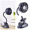 Clip on Fan Usb Mini Fan Battery Operated Desk Fan with Emergency Power Bank, Baby Stroller Fan Rechargeable Personal Fan Flexible Neck 3 Speeds Great for Beach Car Camping Dorm Bed Office-Navy Blue