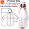 Rain Ponchos, 2 Pcs Rain Coats for Women Men, with Hood，Reusable EVA Rain Ponchos Raincoats.