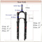 【AU Stock】 Mountain Bicycle Suspension Forks, 26/27.5/29 inch MTB Bike Front Fork, 100mm Travel 28.6mm Threadless Steerer, with Rebound Adjustment