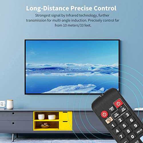 Universal Remote Control Only for Samsung TV Remote, Samsung Smart TV Remote, All Samsung LCD LED QLED SUHD UHD HDTV 3D Smart TVs