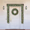 Glitzhome 2PK 6FT Glittered Pinecones and Berries Christmas Garland with 50 Warm White Lights and Timer for Christmas Holiday Party Hanging Decorations