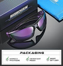 Nitrogen Polarized Wrap Around Sport Sunglasses for Men Women UV400 Sports Sun Glasses, Crystal Purple | Revo Purple, One size fits most