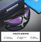Nitrogen Polarized Wrap Around Sport Sunglasses for Men Women UV400 Sports Sun Glasses, Crystal Purple | Revo Purple, One size fits most