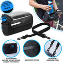 OBOVA Bike Handlebar Bag 4L, Waterproof & Phone Holder, 4-Layer Bike Pouch for Handlebars, Bicycle Front Bag, Bicycle Bag Front Handlebar, Road, Mountain