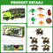 hatisan Dinosaur Truck Toys for Kids 3-5 Years, Tyrannosaurus Transport Car Carrier Truck with 8 Dino Figures (T-rex Dino)