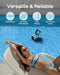 WYBOT Robotic Pool Cleaner, Automatic Pool Vacuum with Quick Clean, Wall Climbing Capability, Powerful Triple Motors, Large Filter Basket, Ideal for Large In-Ground Pools