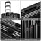 COOLIFE Luggage Expandable Suitcase PC+ABS 3 Piece Set with TSA Lock Spinner Carry on 20in24in28in, Black, 3 piece set