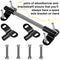 Jutom Wheelbarrow Axle Bracket Set 10 x 0.63 Inch Heavy Duty Wheelbarrow Shaft 4 Pcs 2.1 x 3.3 Inch Brackets 8 Pcs Bolts and Nuts Compatible with 5/8 Inch Wheelbarrow Axles