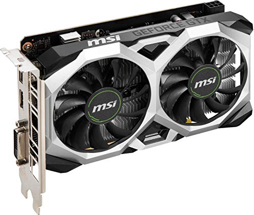 MSI nVidia GeForce GTX 1650 D6 Ventus XS OCV2 Video Card, PCI-E 3.0, 1620 MHz Boost Clock, 1x DisplayPort 1.4a, 1x HDMI 2.0, 1x DVI-D