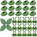 Mornajina 120PCS Plant Climbing Wall Fixture Clips Set, Including 60PCS Self-Adhesive Leaves Plant Clips for Climbing Plants, 60PCS Invisible Plant Vine Wall Clips for Indoor Outdoor Decoration