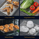 4 PCS 9 x 6.9 x 0.98 Inch Baking Sheets and Racks Set, 304 Stainless Steel Baking Sheet Oven Tray and Cooling Grid Rack for Cookies and Meats(Pans + Racks)