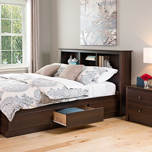 Prepac Manhattan Double/Queen Storage Headboard Espresso