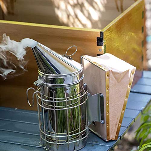 Time wave 19 Pcs Beekeeping Supplies Tools Kit for Beekeeper Necessary Bee Hive Supplies, Professional Beekeeping Starter Tool Kit with Large Jacket, Beehive Kit, Bee Smoker Kit, Hive Tools