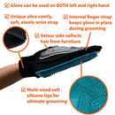 Zenify Pet Grooming Glove Luxury Dog Fur Cat Hair Remover 2-in-1 Deshedding Mitt