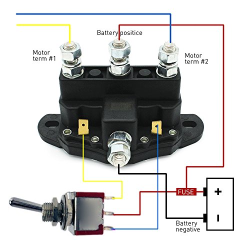 Eacam Relay Winch Motor Reversing Solenoid Switch 12 Volt