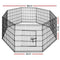 i.Pet 30" 8 Panel Pet Dog Playpen Rabbit Play Pen Playpens Fence Cage Cages Puppy Exercise Enclosure Crate Pets Barrier Portable Outdoor Indoor Run Gate Guinea Pig Heavy Panels Kennel