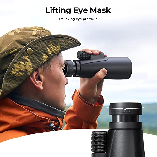 K&F Concept 12 x 50 Monocular Telescope HD Mobile Phone Telescope BAK4 Prism Monocular for Bird Watching, Hunting, Hiking, Starwatching and Sports Events