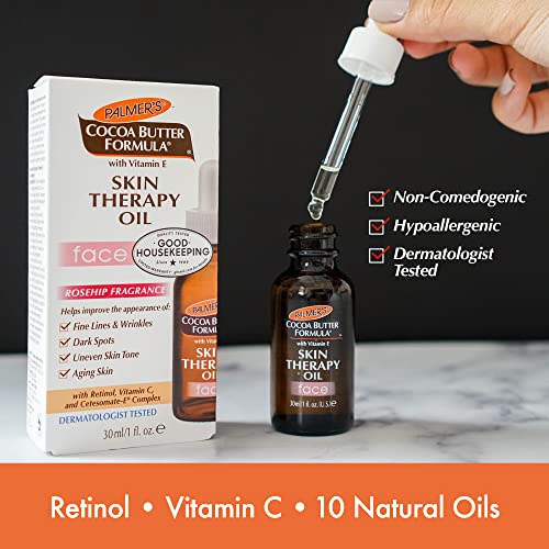 PALMER'S Cocoa Butter Formula Rosehip Skin Therapy Oil for Face, 30ml