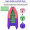 AZXRHWYGS 10 ft Dinghy Boats, 4 Persons Inflatable Boat Fishing Kayak Raft Sport Boat for Adults with Paddles Air Pump Carry Bag