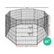 i.Pet36" 8 Panel Pet Dog Playpen Rabbit Play Pen Playpens Fence Cage Cages Puppy Exercise Enclosure Crate Pets Barrier Portable Outdoor Indoor Run Gate Guinea Pig Heavy Panels Kennel