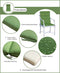 BOSSIMA Indoor Outdoor High Back Chair Cushions Replacement Patio Chair Seat Cushions Set of 4 (Olefin Coffee/Chocolate)