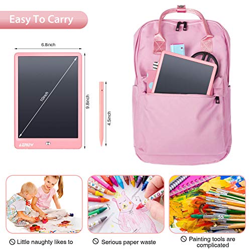 LCD Writing Tablet with Sleeve Case, LFragrant 10 Inch Electronic Graphics Drawing Pads, Drawing Board eWriter, Digital Handwriting Doodle Pad with Memory Lock for Kids Home School Office Red Red 10 Inch