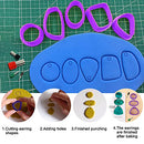 Polymer Clay Cutters, SENHAI 18 Pcs Clay Earring Cutters Different Shape Plastic with Earring Cards, Hooks, Round Circle Shape Cutters Mold for Polymer Clay Jewelry Making