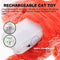 Flapping Lobster Toy for Cats & Dogs,Soft Cat Chew Kicker Toy,Motion Activated Moving Cat Toy with Catnip Packets,USB Chargeable,Washable,Touch Activated Plush Interactive Cat Exercise Toys