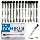 Whiteboard Pens Whiteboard Markers Dry Wipe Markers - Low Odor Magnetic Dry Erase Markers With Erasers - Fine Tip Dry Erase White Board Marker for Office Accessories Weekly Planner - Pack of 12