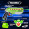 NERF Laser Strike 2 Player Lazer Tag Pack - Indoor or Outdoor Game for Girls, Boys, Families, and Adults - Includes 2 Blasters with 300 ft Range, 2 Vests, and 2 Holsters, Multicolor