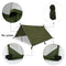 3m x 3m Hammock Rain Fly Tent Tarp Waterproof Windproof Snowproof Camping Shelter Portable Lightweight Basha Sunshade for Snow Camping Outdoor Travel (Army-Green)