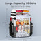 ZAKEEP Cooler Backpack, 36 Cans Multifunctional Leakproof Cooler Backpack with Padded Top Handle, Mesh Pocket for Camping BBQ (White)