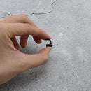 200Pcs Round Cable Clips with Inserted Steel Nail for Phone USB Cable 8mm Black