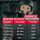 ZTTY Boxing Gloves PU Leather Muay Thai Punching Bag MMA Kickboxing Pro Grade Sparring Training Fight Gloves for Men & Women (Black, 10oz)