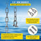 VEVOR Anchor Chain, 10 ft x 5/16 in 316 Stainless Steel Chain, 3/8" Anchor Chain Shackle, 7120lbs Anchor Lead Chain Breaking Load, 9460lbs Anchor Chain Shackle Breaking Load, Anchor Chain for Boats