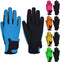 Kids Horse Riding Gloves Children Equestrian Kids Gloves Child Horseback Bike Gardening Boys & Girls Mittens Pony Youth Outdoor Mitts, Blue, Age 10-12 Years