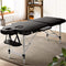 Zenses Massage Table 70cm Portable 2 Fold Aluminium Beauty Bed Black