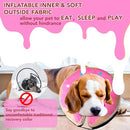 KIKNIN Inflatable Dog Cone Collar for Large Medium Small Dogs Protective Cat Dog Neck Donut Collar Soft Recovery Pet Cone Prevent from Biting & Scratching, Comfy Adjustable Recovery Pillow Collar