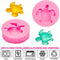 4 Pieces Turtle Chocolate Mold Sea Turtle Silicone Mold Fondant Candy Mold Chocolate Making Mold Baking Mould Tool for Cake Decorating Polymer Clay